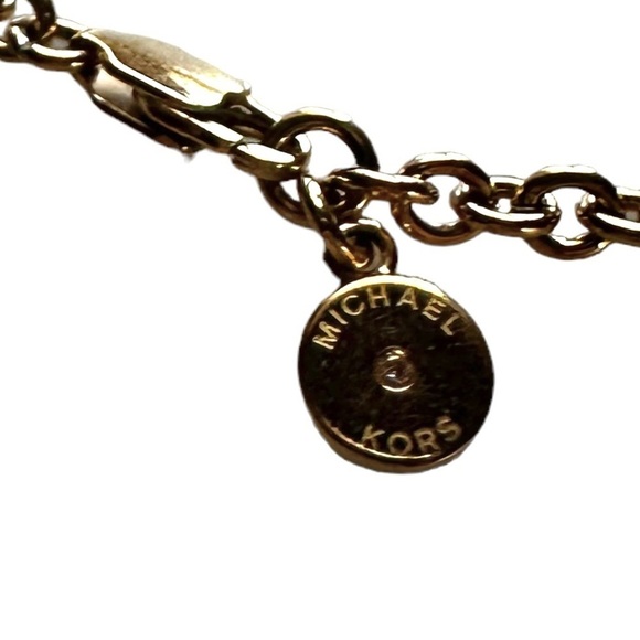 MICHAEL KORS Goldtone Open Medallion Necklace - Picture 5 of 8